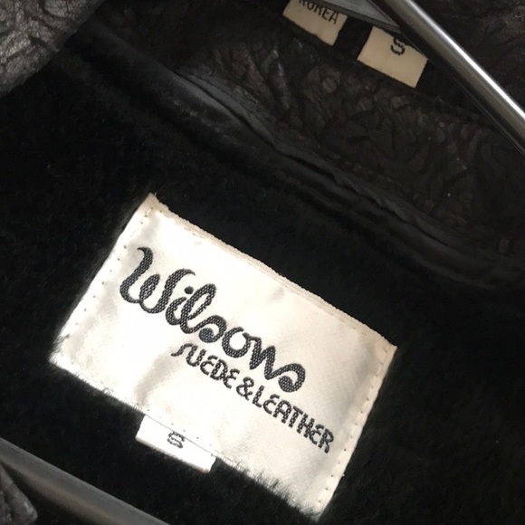 Wilsons Leather - VINTAGE Black Cheetah Print Bomber Jacket - Picture 12 of 14